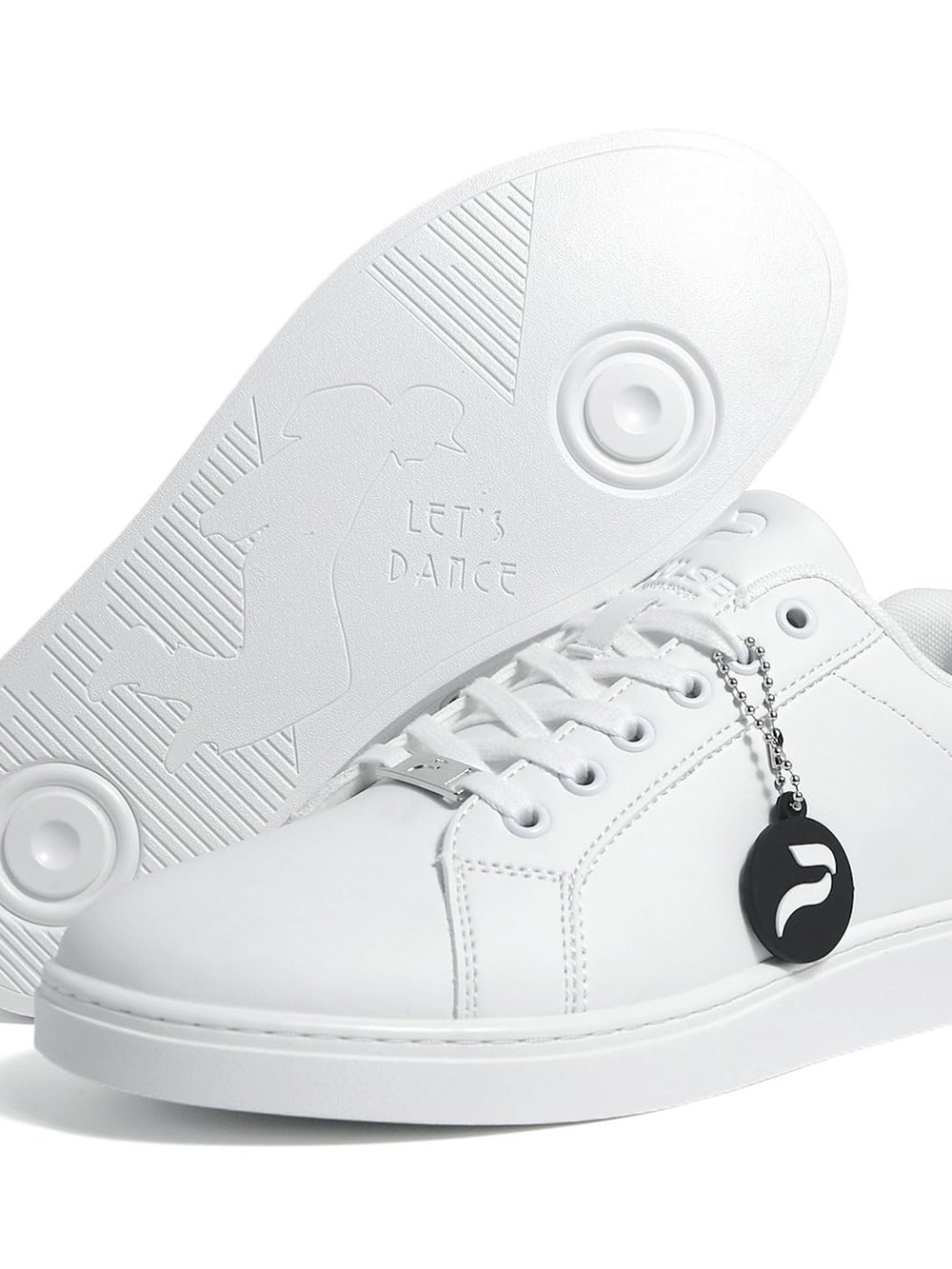 Pulse Dance Shoes "Bianco" Unisex Low-Top White Dance Sneakers